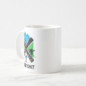Vermont Ski T Shirt - Skiing And Snowboard Accesso Koffiemok (Voorkant links)