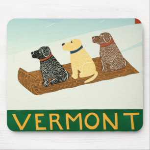 Vermont Sled Dogs Mousepad - Stephen Huneck Muismat