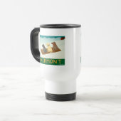 Vermont Sled dogs-Travel Mug-Stephen Huneck Reisbeker (Voorkant links)