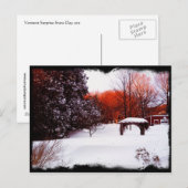 Vermont Sneeuwdag 2011 Briefkaart (Voorkant / Achterkant)