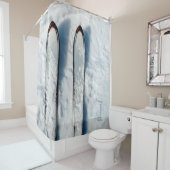 Vermont sneeuwski douchegordijn (In situ)