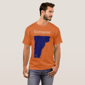 Vermont-snelwegen [Navy Blue Design] T-shirt (Voorkant volledig)