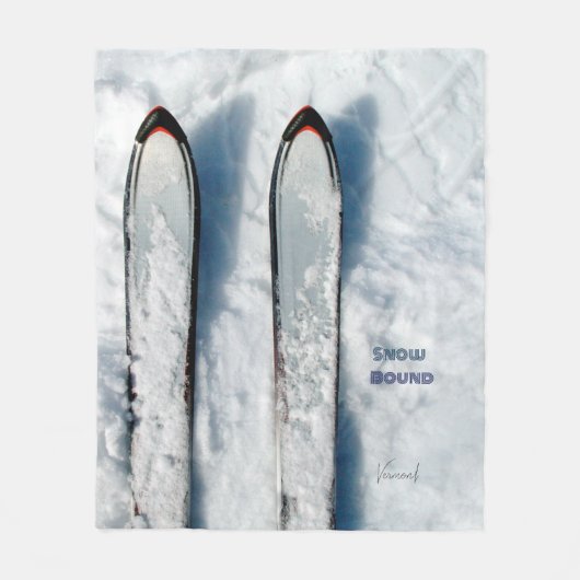 Vermont Snow Ski Fleece Deken (Voorkant)