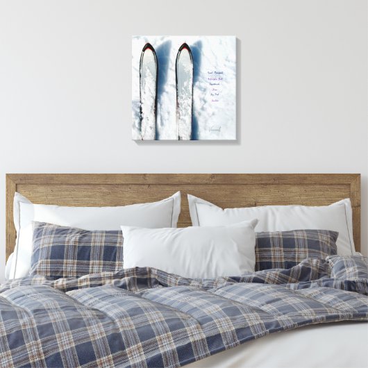 Vermont Snow Ski Stretched Canvas (Insitu (Slaapkamer))