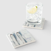 Vermont Snow Skis Stone Onderzetter (Zijkant)