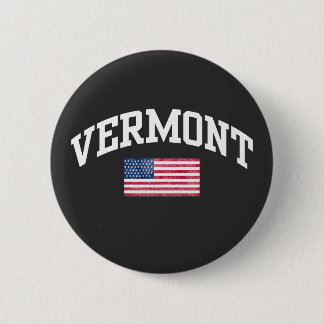 Vermont staat ronde button 5,7 cm