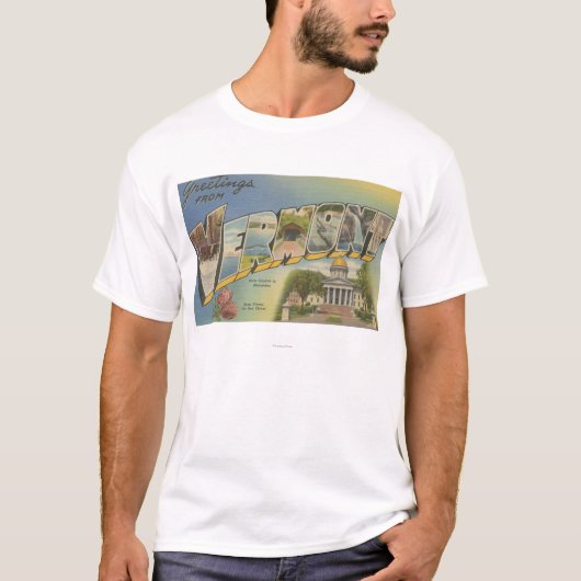 Vermont (Staatskapitaal/Bloem) - T-shirt (Voorkant)