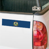 Vermont Staatsvlag Bumpersticker (Op Truck)