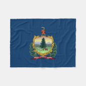 Vermont Staatsvlag Fleece Deken (Voorkant (Horizontaal))