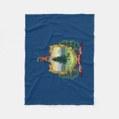Vermont Staatsvlag Fleece Deken (Voorkant)