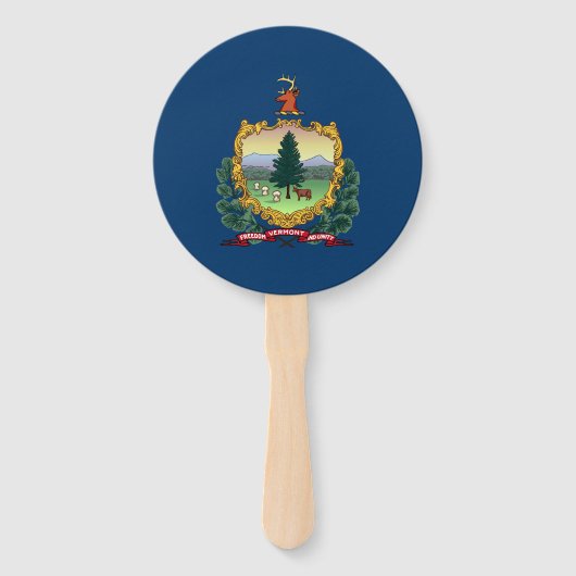 Vermont Staatsvlag Handwaaier (Voorkant)
