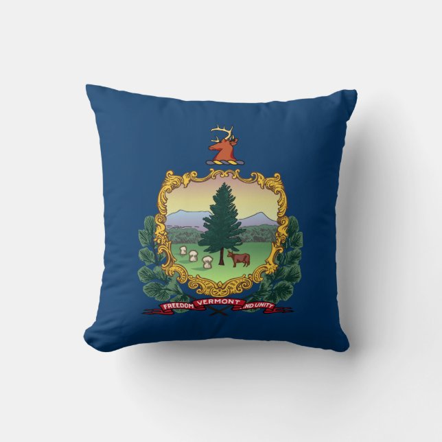 Vermont Staatsvlag Kussen (Voorkant)