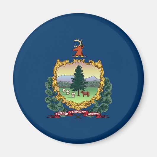Vermont Staatsvlag Magneet (Voorkant)