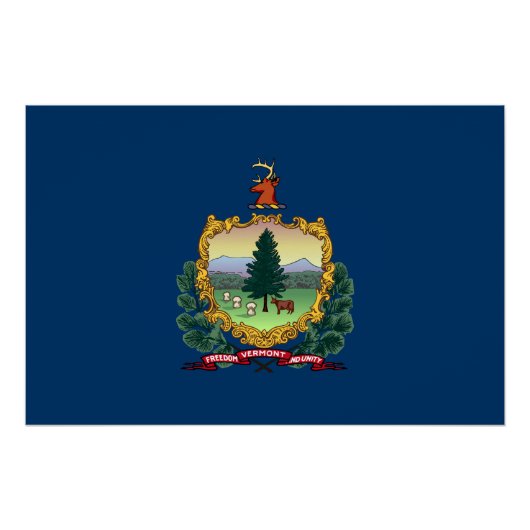 Vermont Staatsvlag Perfect Poster (Voorkant)