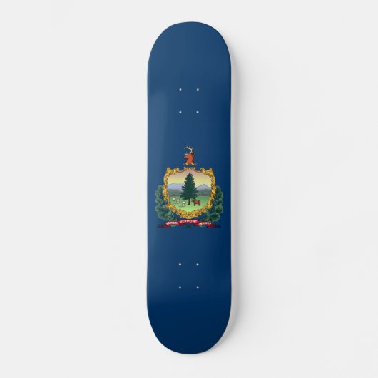 Vermont Staatsvlag Persoonlijk Skateboard (Voorkant)