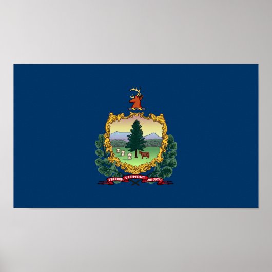 Vermont Staatsvlag Poster (Voorkant)
