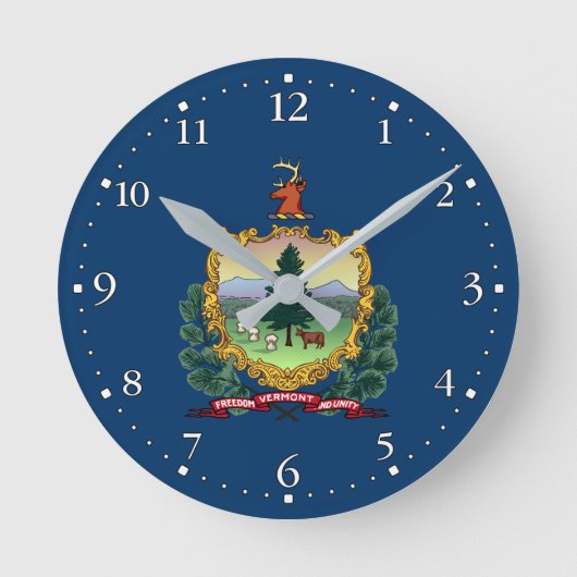 Vermont Staatsvlag Ronde Klok (Voorkant)