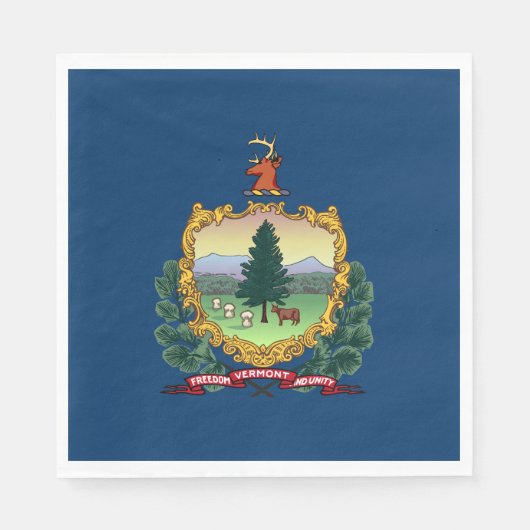 Vermont Staatsvlag Servet (Voorkant)
