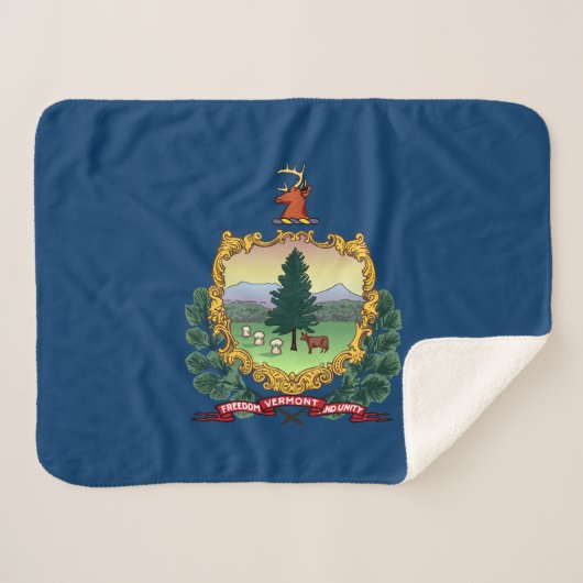 Vermont Staatsvlag Sherpa Deken (Voorkant (horizontaal))