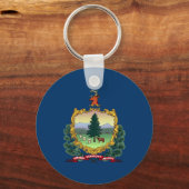 Vermont Staatsvlag Sleutelhanger (Achterkant)