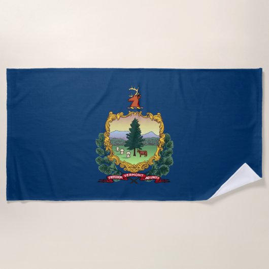 Vermont Staatsvlag Strandlaken (Voorkant)