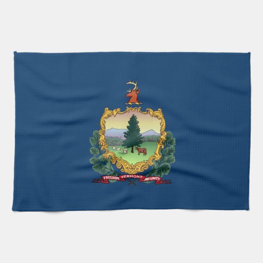 Vermont Staatsvlag Theedoek (Horizontaal)