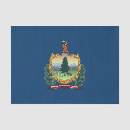 Vermont Staatsvlag Tissuepapier (Voorkant)