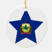 Vermont Star Keramisch Ornament (Achterkant)