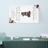 Vermont State Bestemming Rustieke bruiloft Welkom Spandoek (Beurs)