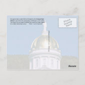 Vermont State Capitol-gebouw, Montpelier Briefkaart (Achterkant)