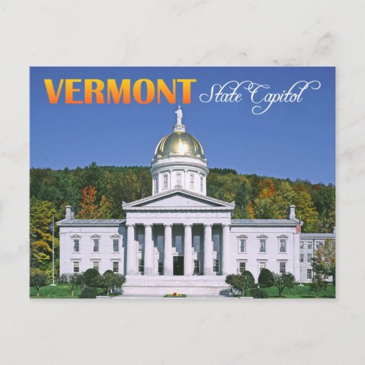Vermont State Capitol-gebouw, Montpelier Briefkaart (Voorkant)