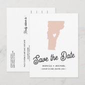 VERMONT State Destination Weduwing ANY COLOR Aankondigingskaart (Voorkant / Achterkant)