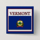 Vermont State Flag Design Button (Voorkant)