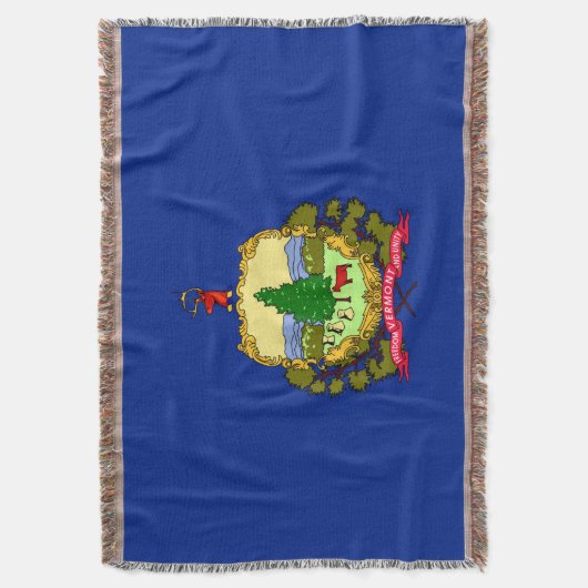 Vermont State Flag Design Decor Deken (Voorkant Verticaal)
