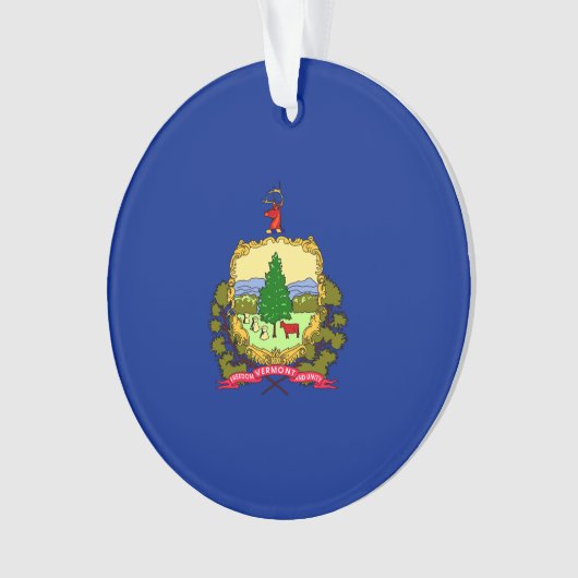 Vermont State Flag Design Decor Ornament (voorkant)