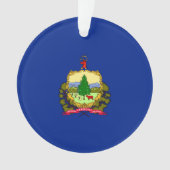 Vermont State Flag Design Decor Ornament (voorkant)