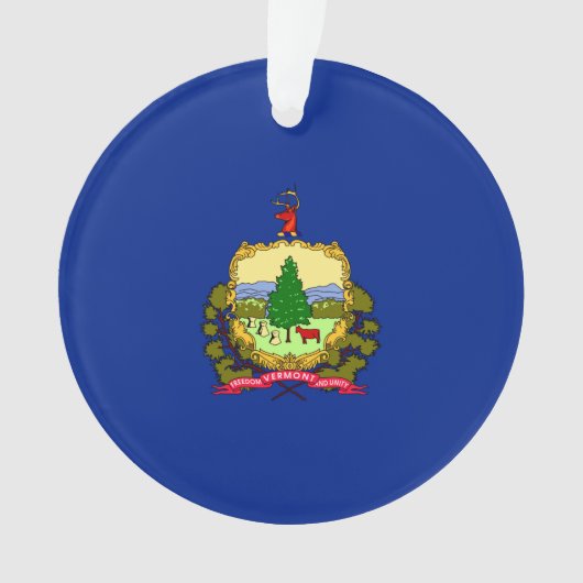 Vermont State Flag Design Decor Ornament (voorkant)