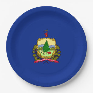 Vermont State Flag Design Decor Papieren Bordje