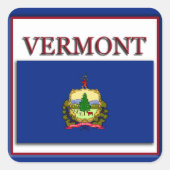 Vermont State Flag Design Sticker (Voorkant)