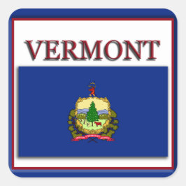 Vermont State Flag Design Sticker