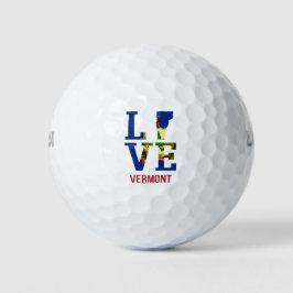 Vermont State Flag Love Golfballen