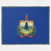 Vermont State Flag Print Patriot Fleece Deken (Voorkant (Horizontaal))