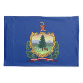 Vermont State Flag Print Patriot Kussensloop (Achterkant)