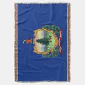 Vermont State Flag Print Patriottisch Deken (Voorkant Verticaal)