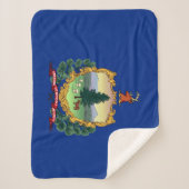 Vermont State Flag Print Patriottisch Sherpa Deken (Voorkant)