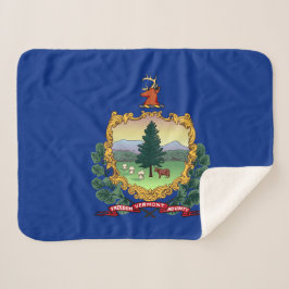 Vermont State Flag Print Patriottisch Sherpa Deken