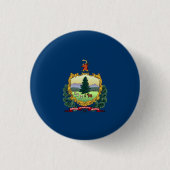 Vermont State Flag Verenigde Staten Ronde Button 3,2 Cm (Voorkant)