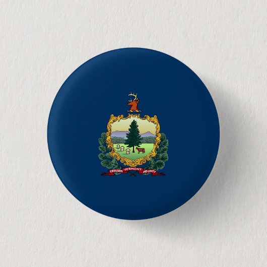 Vermont State Flag Verenigde Staten Ronde Button 3,2 Cm (Voorkant)
