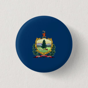 Vermont State Flag Verenigde Staten Ronde Button 3,2 Cm