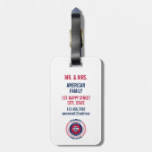 Vermont State gepersonaliseerde gift Bagagelabel (Achterkant verticaal)